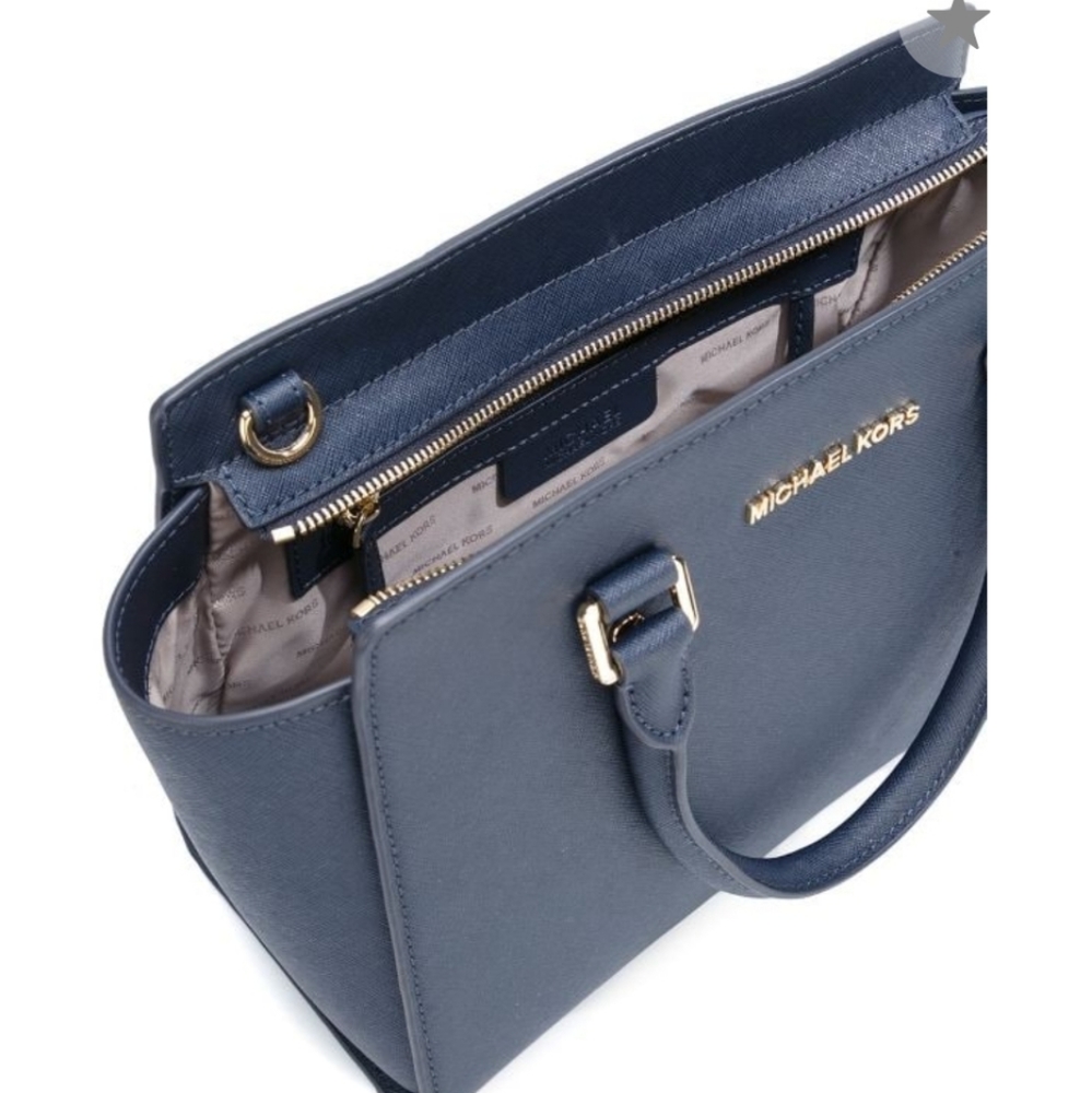 Michael Kors bag handbag shoulder bag totes navy